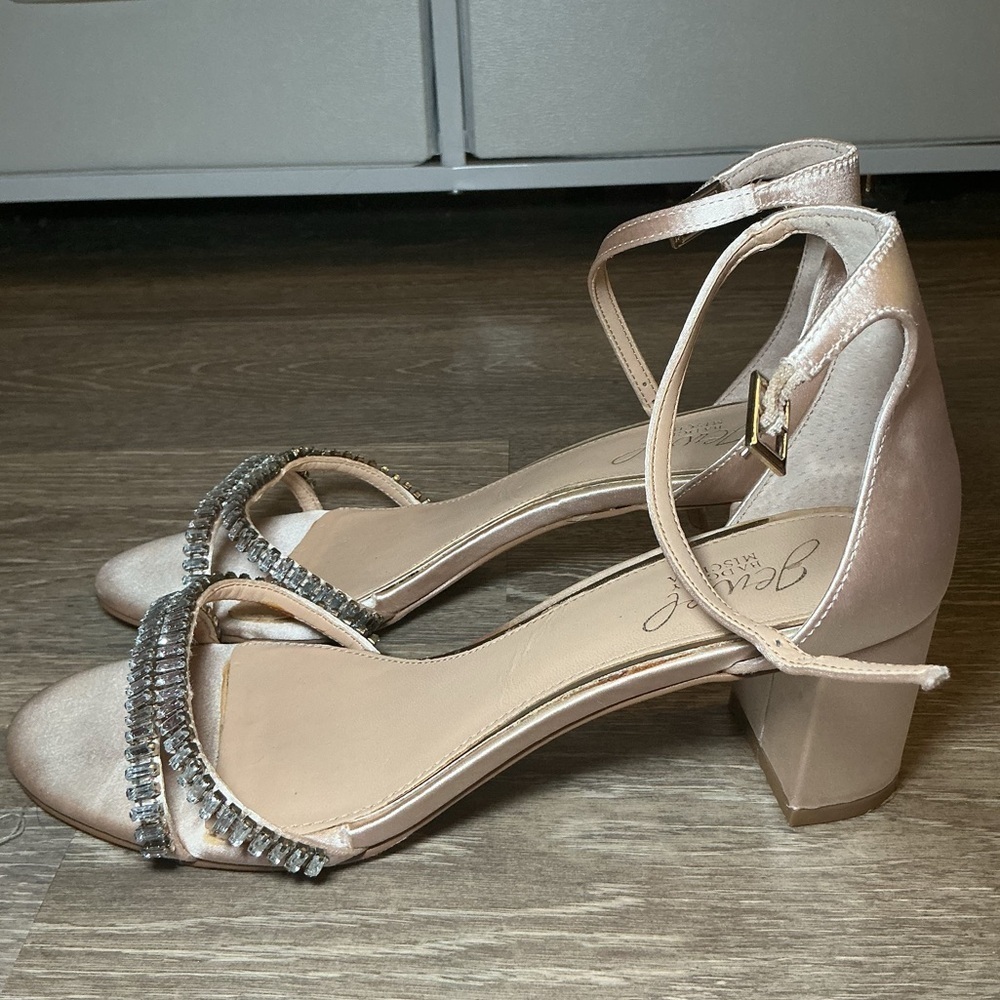 Elegant Pink Strappy Heels - Picture 2 of 7
